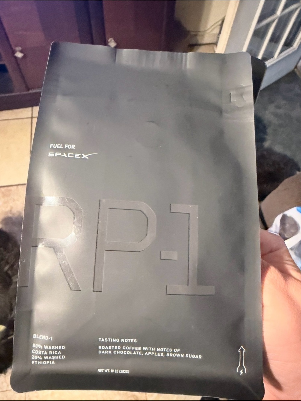 SpaceX RP-1 Black Coffee Bag - Premium Roasted Blend
